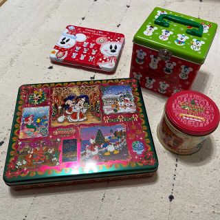 ディズニー(Disney)の【値下げ中】ディズニー クリスマス お菓子の空き缶 まとめてお得(その他)