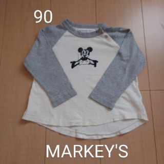 マーキーズ(MARKEY'S)の【再値下げ】マーキーズ　ミッキーマウス長袖Ｔシャツ　サイズ90(Tシャツ/カットソー)