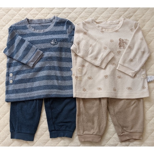 UNIQLO(ユニクロ)のディズニー フリースパジャマ 80 キッズ/ベビー/マタニティのベビー服(~85cm)(パジャマ)の商品写真
