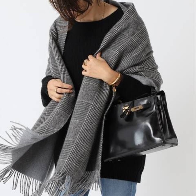 高知インター店】 DEUXIEME ELLISGLENCHECKストール DeuxiemeClasse