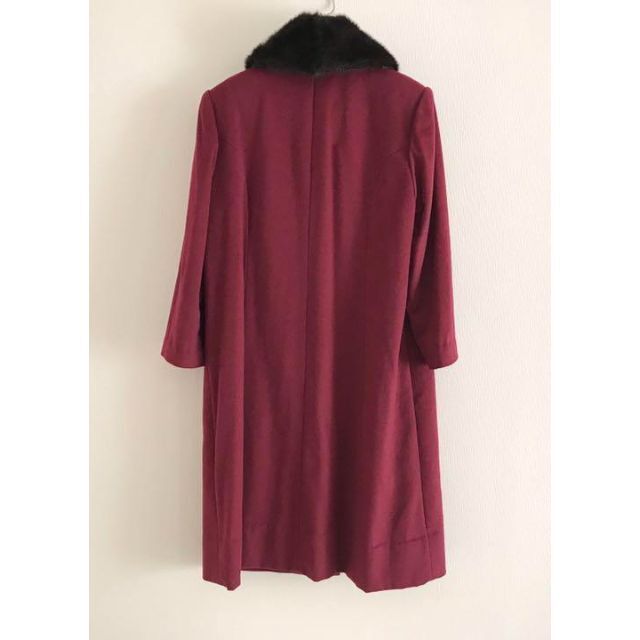 Cecilene セシレーヌ カシミヤ100% ロングコート ボルドー LL