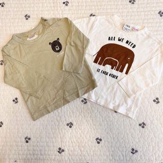 ザラキッズ(ZARA KIDS)のプティマイン/ZARAキッズ ロンT 80サイズ(Ｔシャツ)