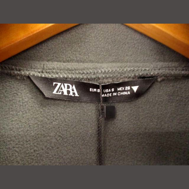 ZARA(ザラ)のザラ ZARA フリースベスト ボアフリース ジップアップ スタンドカラー S レディースのトップス(ベスト/ジレ)の商品写真