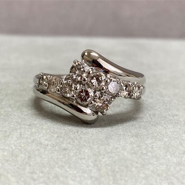 2022年製 新品】 Pt900 1.0ct しっかりした作りのダイヤモンドリング