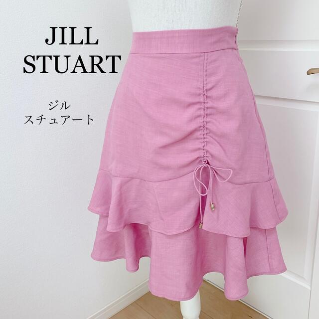 即納 美品 ピンクでキラキラ JILL STUART ジルスチュアート ひざ丈