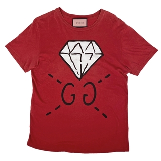 グッチ Tシャツ・カットソー(メンズ)（レッド/赤色系）の通販 39点