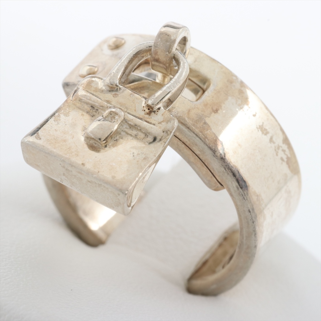 本物 Hermes リング・指輪 レディース シルバー 925 ケリー エルメス リング(指輪)