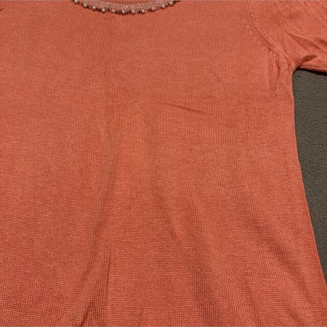 HONEYS(ハニーズ)の清楚なシンプルオレンジ　トップス レディースのトップス(シャツ/ブラウス(半袖/袖なし))の商品写真