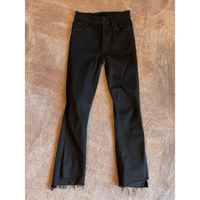 逸品】 値下げ中 MOTHER AOS INSIDER CROP グレーデニム マザー gefert