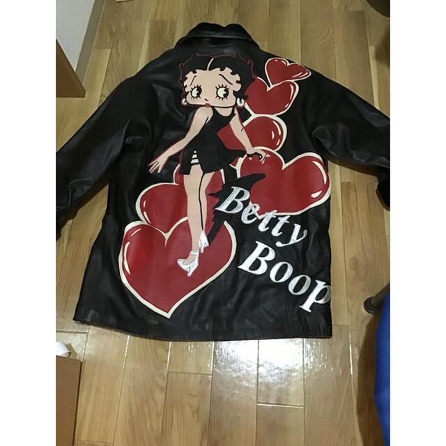 Betty Boop.  レザーコート　 レディースのジャケット/アウター(その他)の商品写真