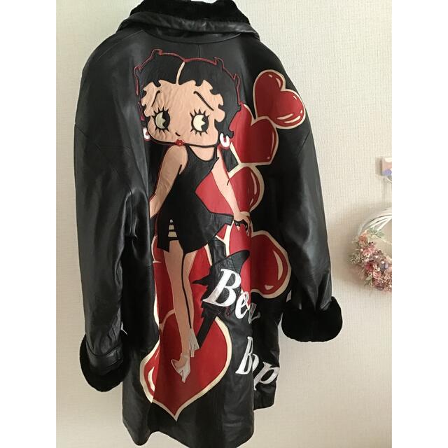 Betty Boop.  レザーコート　 レディースのジャケット/アウター(その他)の商品写真