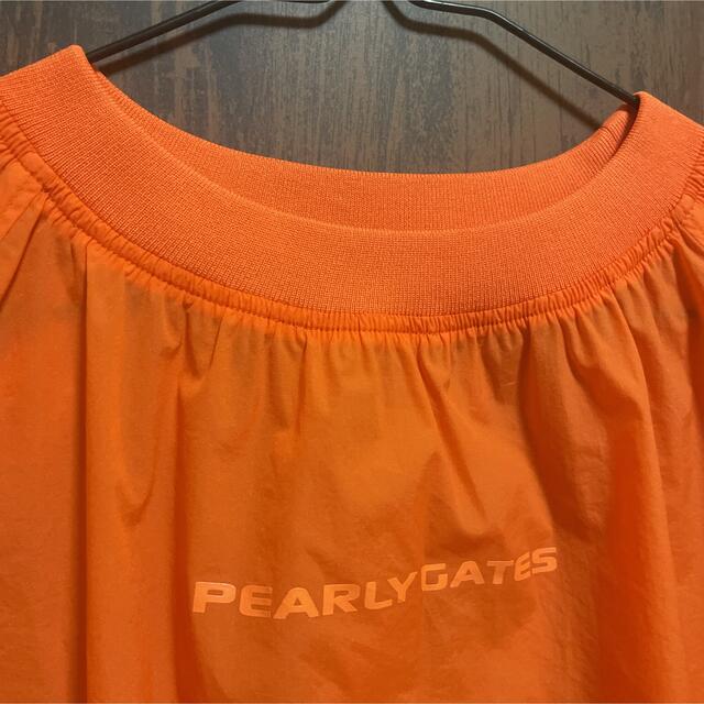 PEARLY GATES(パーリーゲイツ)の【PEARY GATES】オレンジ♡ナイロン 半袖 ゴルフウェア スポーツ/アウトドアのゴルフ(ウエア)の商品写真