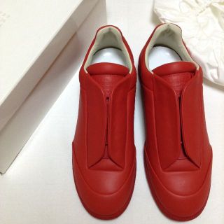 マルタンマルジェラ(Maison Martin Margiela)の新品 43 マルジェラ 17ss フューチャーロートップ 赤 9440(スニーカー)