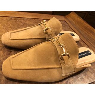 スティーブマデン(Steve Madden)の【1回着用】STEVE MADDEN カンディキャメルスエード (スリッポン/モカシン)