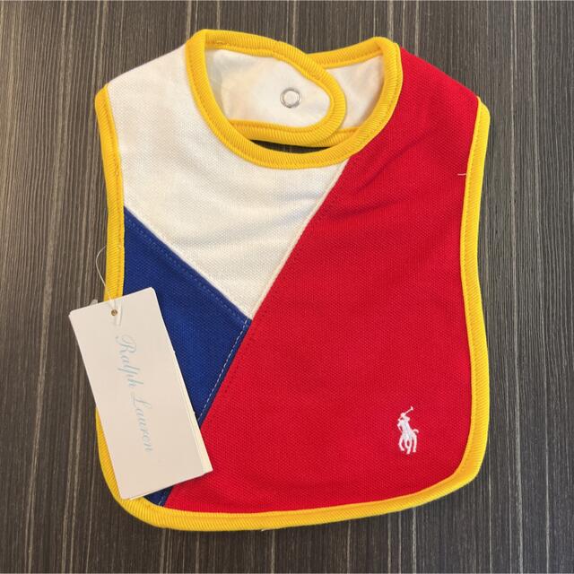 POLO RALPH LAUREN(ポロラルフローレン)の【新品】ラルフローレン　スタイ　男の子　3枚セット キッズ/ベビー/マタニティのこども用ファッション小物(ベビースタイ/よだれかけ)の商品写真