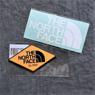 ザノースフェイス(THE NORTH FACE)の2枚セット TNF ステッカー NN32226 WH NN32229 CY 新品(その他)