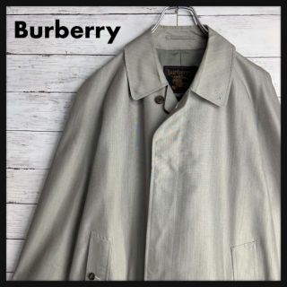 バーバリー(BURBERRY)の【最高級素材】バーバリー シルク製 ステンカラーコート 入手困難 ヴィンテージ(ステンカラーコート)