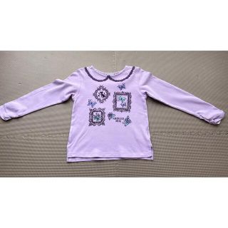 アナスイミニ(ANNA SUI mini)のアナスイミニ　長袖　カットソー　120 ラベンダー(Tシャツ/カットソー)