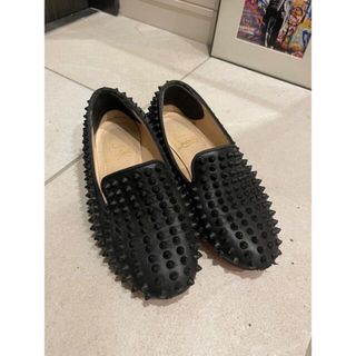 クリスチャンルブタン(Christian Louboutin)のルブタン　スリッポン　ブラック(スリッポン/モカシン)