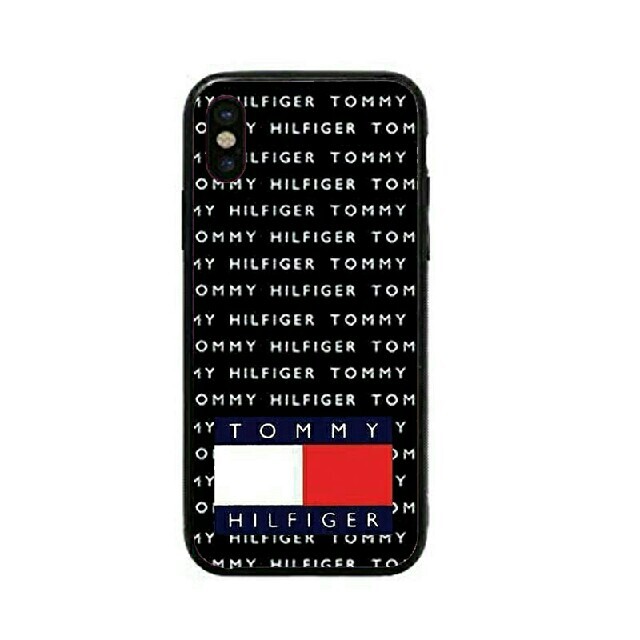 TOMMY HILFIGER(トミーヒルフィガー)の　ガラスケース　iPhoneケース　トミーヒルフィガー スマホ/家電/カメラのスマホアクセサリー(iPhoneケース)の商品写真