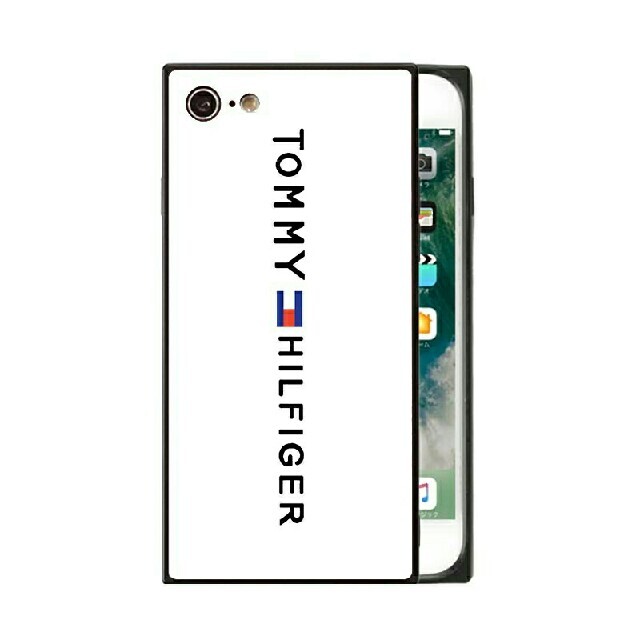 TOMMY HILFIGER(トミーヒルフィガー)の　ガラスケース　iPhoneケース　トミーヒルフィガー スマホ/家電/カメラのスマホアクセサリー(iPhoneケース)の商品写真