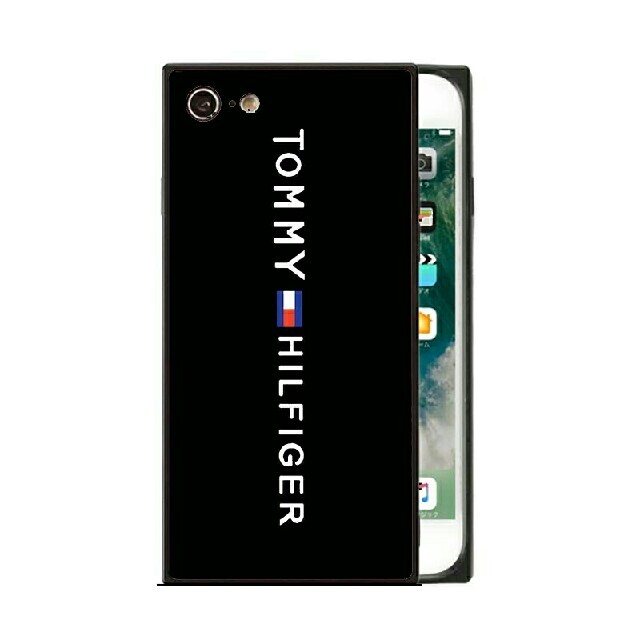 TOMMY HILFIGER(トミーヒルフィガー)の　ガラスケース　iPhoneケース　トミーヒルフィガー スマホ/家電/カメラのスマホアクセサリー(iPhoneケース)の商品写真