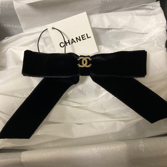 経典ブランド CHANEL - リボンバレッタ バレッタ/ヘアクリップ