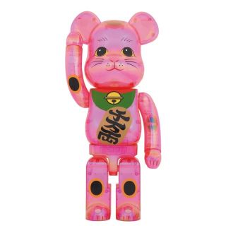 ベアブリック(BE@RBRICK)の【yaya様専用】BE@RBRICK 招き猫 桃色透明メッキ 1000%(その他)