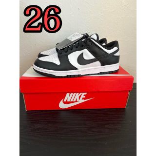 ナイキ(NIKE)のNike Dunk Low Retro  White  Black パンダ　26(スニーカー)