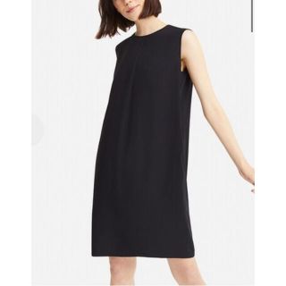 ユニクロ(UNIQLO)のユニクロ　ドレープワンピース(ノースリーブ)(ひざ丈ワンピース)