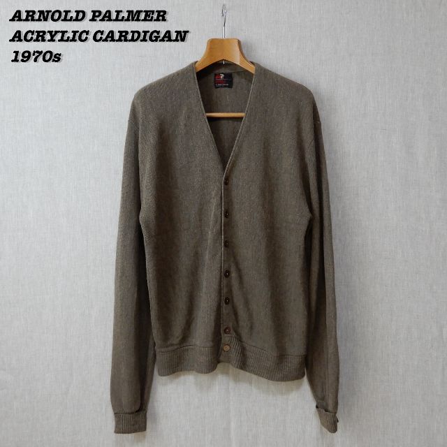 ARNOLD PALMER ACRYLIC CARDIGAN 1970s XLTメンズ