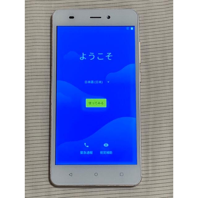 YAMADA EP-172BZ/G ゴールド Everyphone BZ スマホ/家電/カメラのスマートフォン/携帯電話(スマートフォン本体)の商品写真