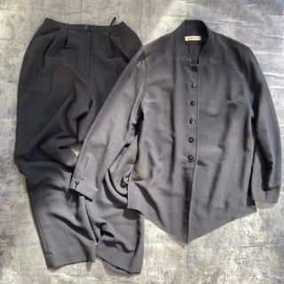 【アーカイブ】80s~90s モスグリーン セットアップ vintage 変形