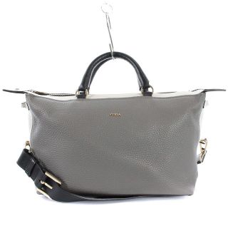 フルラ(Furla)のフルラ ショルダーバッグ ハンドバッグ 2way レザー グレー 白(ショルダーバッグ)