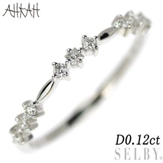 アーカー(AHKAH)のアーカー/ahkah K18WG ダイヤモンド リング 0.12ct(リング(指輪))