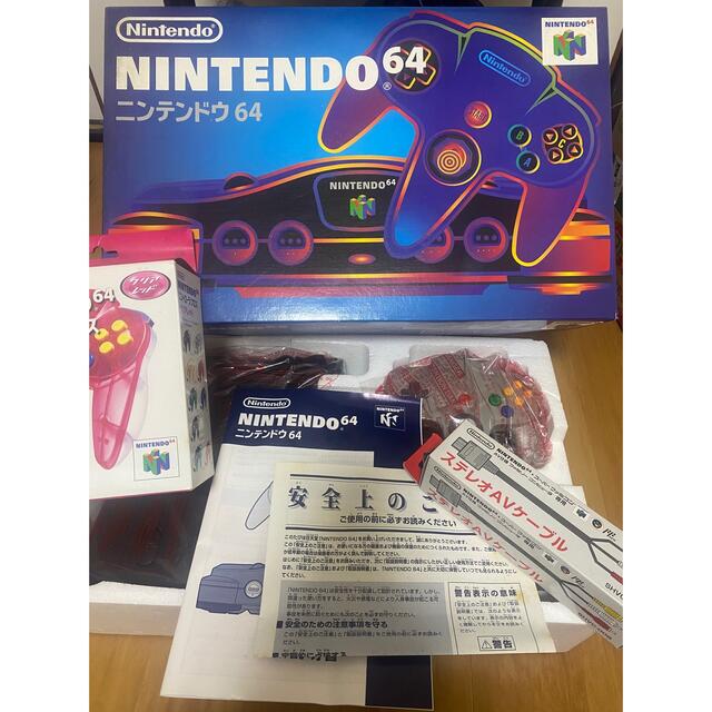 NINTENDO 64(ニンテンドウ64)の✳︎美品✳︎NINTENDO 64 ゲーム本体セット エンタメ/ホビーのゲームソフト/ゲーム機本体(家庭用ゲーム機本体)の商品写真