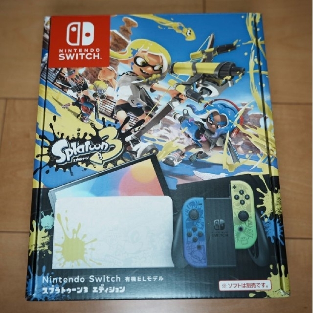 Nintendo Switch(ニンテンドースイッチ)のNintendo Switch 有機ELモデル スプラトゥーン3エディション エンタメ/ホビーのゲームソフト/ゲーム機本体(携帯用ゲーム機本体)の商品写真