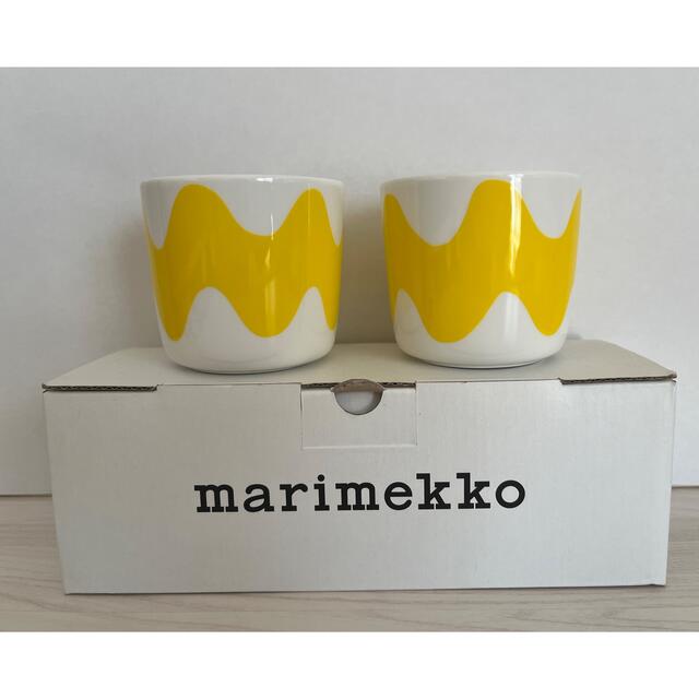 マリメッコ marimekko ラテマグ LOKKI ロッキ イエロー - グラス/カップ