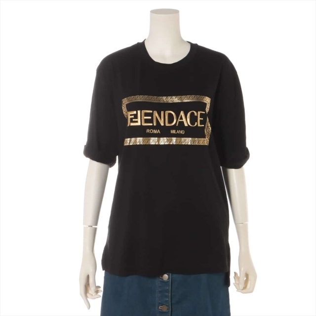 フェンディ×ヴェルサーチェ ズッカ 22年 コットン Tシャツ S