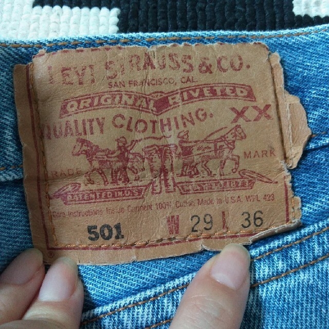 Levi's(リーバイス)のrin様専用。U.S.A製　リーバイス501 W29 デニム レディースのパンツ(デニム/ジーンズ)の商品写真