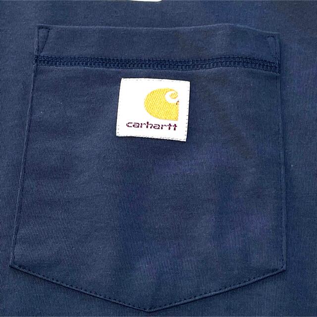 carhartt(カーハート)のKKPさん専用 ☆ カーハート ポケット ロンT ネイビー 紺 4XL 5L メンズのトップス(Tシャツ/カットソー(七分/長袖))の商品写真