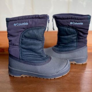 コロンビア(Columbia)の［Columbia] オムニヒートキルティングブーツ  24cm表示 NAVY(ブーツ)