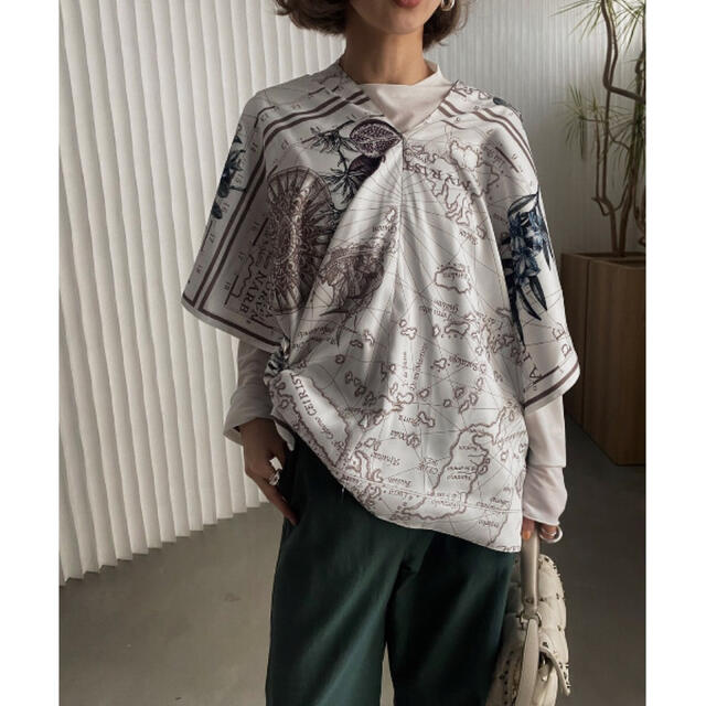 Ameri VINTAGE(アメリヴィンテージ)のAmeri MANY WAY JENNIFER SCARF TOP レディースのトップス(カットソー(長袖/七分))の商品写真