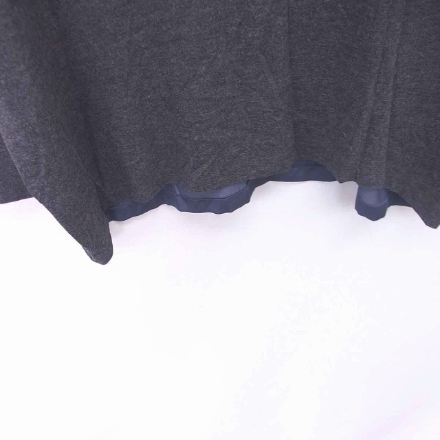 Ray BEAMS(レイビームス)のレイビームス カットソー Tシャツ 丸首 切替 長袖 チャコールグレー ネイビー レディースのトップス(カットソー(長袖/七分))の商品写真