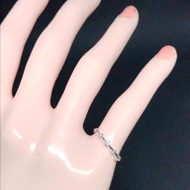 TASAKI(タサキ)のタサキ ハーフエタニティ ダイヤモンド リング K18WG ピンキーリング レディースのアクセサリー(リング(指輪))の商品写真