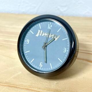 ジムニー ロゴ クオーツ時計 蓄光時計 インテリア時計 グレー(車内アクセサリ)