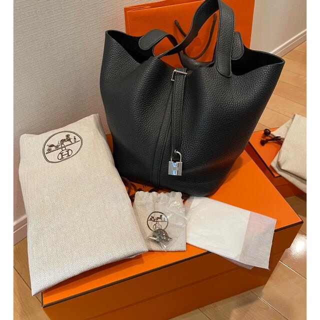 【専用です】HERMES エルメス ピコタンロックMM ノワール シルバー金具