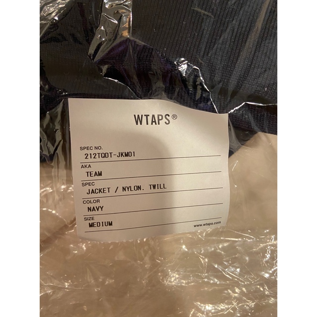 W)taps(ダブルタップス)の21aw wtaps TEAM / JACKET NAVY Mサイズ メンズのジャケット/アウター(ナイロンジャケット)の商品写真