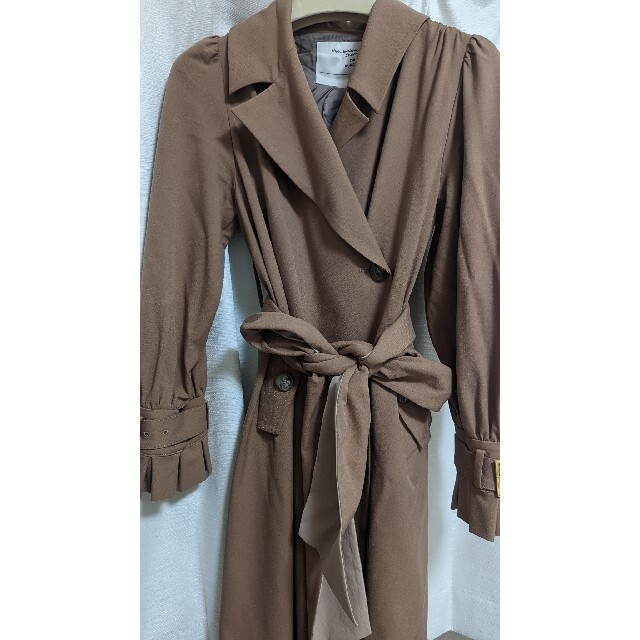 Herlipto Belted Dress Trench Coat camel - トレンチコート