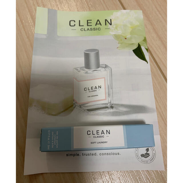 CLEAN(クリーン)のCLEAN♡クリーンクラシック♡香水♡ソフトランドリー♡5mL ♡新品未開封 コスメ/美容の香水(ユニセックス)の商品写真